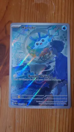 Mantyke 189/182 Paradox Rift Illustration Rare Mint Condition Pokemon TCG Card - Image 1