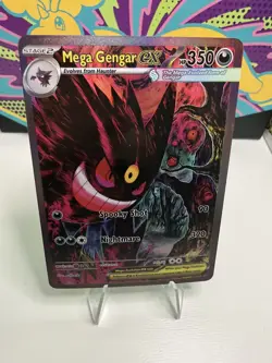 Mystic Mega Gengar Pokemon Card - TCG Display Art Card - Holo Full Art - Image 1