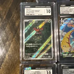 Lot Of 5 CGC Graded Pokemon Cards CGC 10 Gem Mint Japanese - Image 3