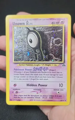 Unown 14/75 Holo Rare Unlimited Neo Discovery Pokemon TCG - Image 1