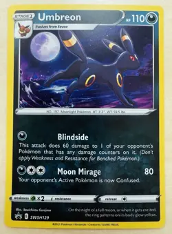 Umbreon SWSH129 SWSH: Sword & Shield Promo Cards Holo - Pokemon TCG Card [NM] - Image 1