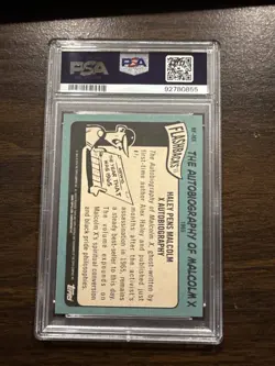 2014 Topps Heritage News Flashbacks Malcolm X #NF-MX PSA 9 MINT - Image 3