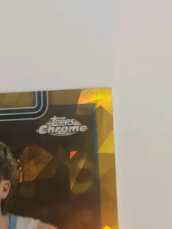 2025-26 Topps Chrome Sapphire Gold Refractor Auto /50 Kon Knueppel - Image 4