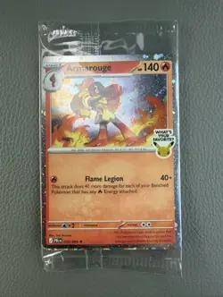 Pokemon TCG Paldea Evolved Armarouge Promo Sealed Pack 1 Card English 2023 - Image 1