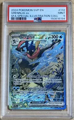 2024 Pokemon Shrouded Fable Greninja ex Special Promo Card #132 Graded PSA 9 - Image 1