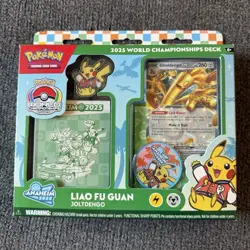 Pokemon TCG 2025 World Championships Deck JoltDengo Liao Fu Guan 60 Cards - Image 1