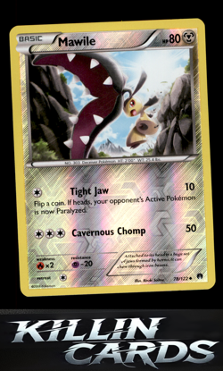Reverse Holofoil Mawile 78/122 Pokemon Uncommon XY - BREAKpoint Card NM - Image 1