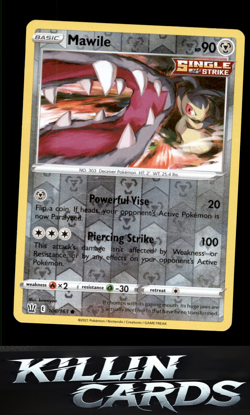 Reverse Holofoil Mawile 100/163 Pokemon Common SWSH05: Battle Styles Card NM - Image 1