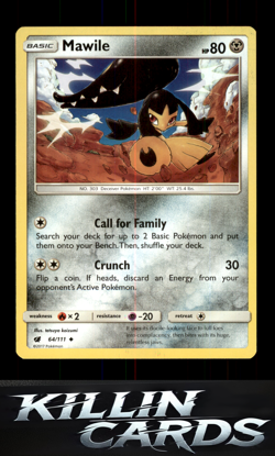 Mawile 64/111 Pokemon Uncommon SM - Crimson Invasion Card NM - Image 1