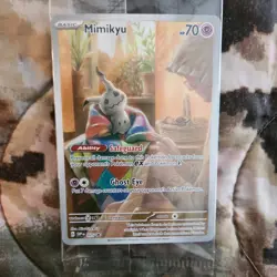 Mimikyu Paldean Fates Promo SVP EN 075 ETB Pokemon Card TCG 2024 - Image 1