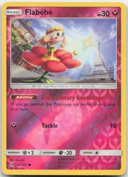 Flabebe 83/131 Reverse Holo SM - Forbidden Light Pokemon Card LP - Image 1