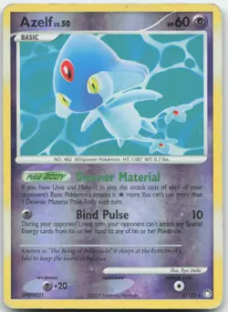 Azelf 4/123 Reverse Holo Mysterious Treasures Pokemon Card LP - Image 1