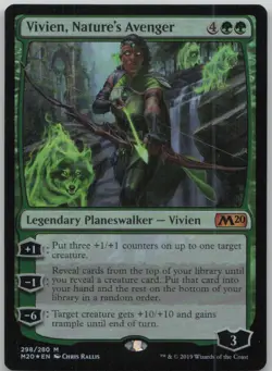 Vivien, Nature's Avenger 298 Mythic Core Set 2020 Magic The Gathering DMG Warped - Image 1