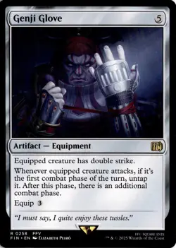 Genji Glove 258 Magic: The Gathering FINAL FANTASY Rare NM - Image 1