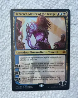 MTG Tezzeret, Master of the Bridge WAR 275/264 Mythic Planeswalker Foil English - Image 2