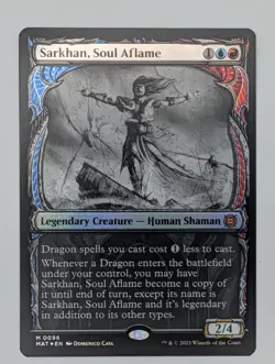 MTG - Sarkhan, Soul Aflame - MAT - M - Showcase Foil - 96 - Image 1