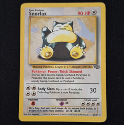 Pokemon TCG Snorlax 27/64 Jungle Unlimited Regular Rare EN 1999 - Image 1