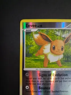 Eevee 59/111 Rising Rivals Reverse Holo Pokemon Card 2009 - LP Condition - Image 2