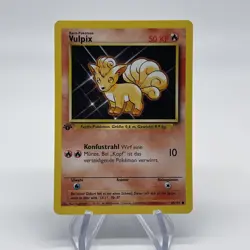 1st Edition Vulpix 68/102 - NM Near Mint - German Base Set Pokemon Card - Image 1