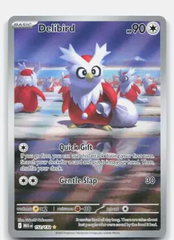 Pokemon Delibird - Holo Illustration Rare ME01: Mega Evolution 152/132 NM - Image 1
