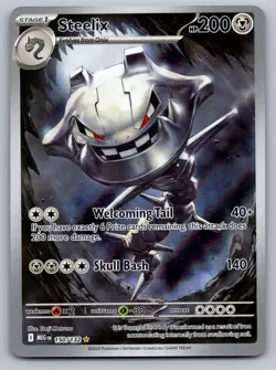 Steelix 150/132 Illustration Rare Mega Evolution Pokemon Holo Near Mint - Image 1