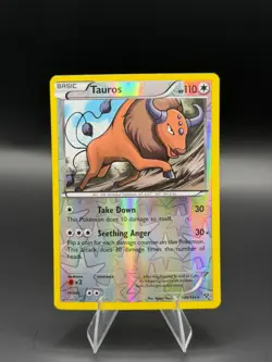 Tauros 100/146 XY Base Set Reverse Holo Rare NM Pokemon TCG - Image 1