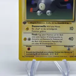 1st Edition Magnemite (Magnetilo) 53/102 - NM - German Base Set Pokemon Card - Image 4