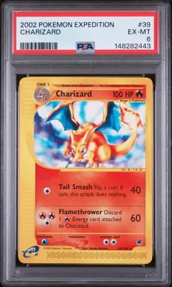 Charizard 39/165 PSA 6 Non Holo Pokemon Expedition - Image 1