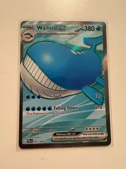 Pokemon Wailord ex 97 Pitch Black Ultra Rare Holo EN M/NM - Image 1