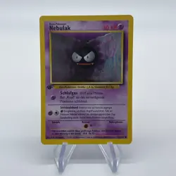 1st Edition Gastly (Nebulak) 50/102 - NM Near Mint German Base Set Pokemon Card - Image 1
