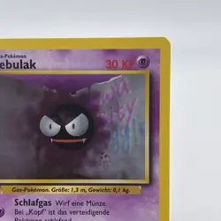 1st Edition Gastly (Nebulak) 50/102 - NM Near Mint German Base Set Pokemon Card - Image 2