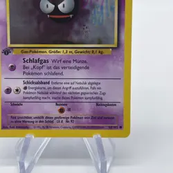 1st Edition Gastly (Nebulak) 50/102 - NM Near Mint German Base Set Pokemon Card - Image 5