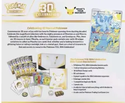PRESALE - Pokemon TCG: 30th Anniversary Celebrations ETB - Ships 9/17 - Image 3