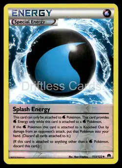 Splash Energy 113/122 Uncommon BREAKpoint Pokemon Reverse Holo LP - Image 1
