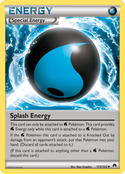 Splash Energy 113/122 Uncommon BREAKpoint Pokemon Reverse Holo LP - Image 3