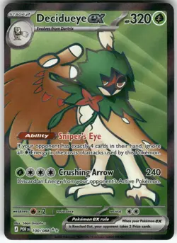 Decidueye ex 100/088 Holo Ultra Rare Perfect Order Pokemon Near Mint - Image 1