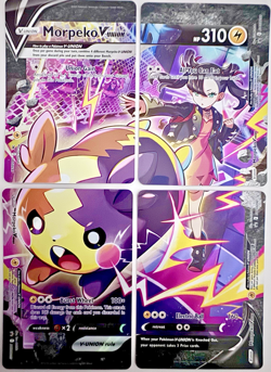 MORPEKO V-Union -2 sets of 4 + Jumbos-POKEMON PROMO-SWSH289+217-SWORD+SHIELD - Image 5