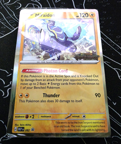 Pokemon TCG Miraidon 082 Prerelease Stamped Promo Pitch Black Sealed Deck - Image 1