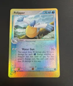 Nintendo Pelipper 50/100 EX Sandstorm 2003 Reverse Holo 70 HP - Image 1