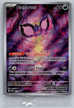 SEALED Pecharunt 129 Holo Promo Scarlet & Violet Promo Pokemon Near Mint - Image 1