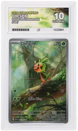 Chespin 087/086 - Chaos Rising - ACE 10 PERFECT SUBS - Pokemon TCG - Image 1