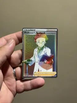 Pokemon Professor's Research Secret 209/202 Swsh01: Sword & Shield Rainbow Holo - Image 3