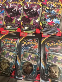“10” Pokemon booster Packs.”5” PITCH BLACK. “5” Chaos Rising BLISTERS - Image 3