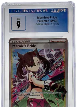 2022 Pokemon Brilliant Stars Marnies Pride 171/172 CGC 9 MINT - Image 3