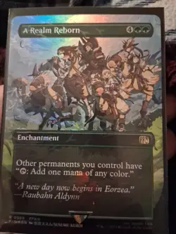 A Realm Reborn MTG Magic Final Fantasy NM (Borderless Chocobo Track Foil) - Image 1