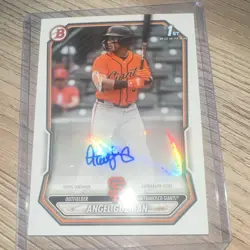 2026 Bowman Chrome 1st Bowman Auto Angel Guzman Giants #BPA-AG - Image 1