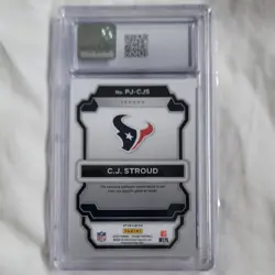 Panini Prizm 2023 C.J. Stroud Neon Green Pulsar Rookie CGC 10 PJ-CJS - Image 2