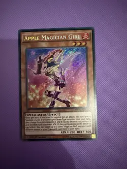 Yu-Gi-Oh Apple Magician Girl Secret Rare Card MVP1-ENS15 1st Edition - Image 1