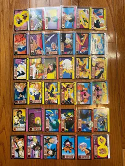 Dragon Ball Bandai Carddass part 19 & Super Battle part 14 Vintage Card Lot - Image 1