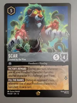 Scar Created by the Vine 194/207 Legendary Disney Lorcana Attack of the Vine - Image 1